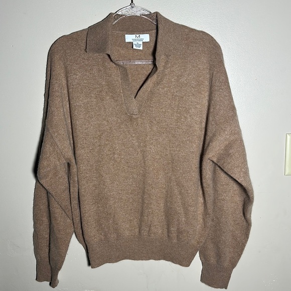 Magaschoni Sweaters - Magaschoni Cashmere Tan Soft Sweater | XL